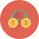 Spectacles Glasses Dollar Icon