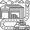 Spedizione Tracciabilita Del Carico Consegna Logistica Icon