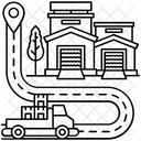 Spedizione Tracciabilita Del Carico Consegna Logistica Icon