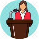 Speech Microphone Public Speaking Icon