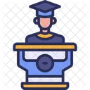 Speech Podium Microphone Icon