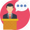 Orator Speaker Speech Icon
