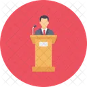 Presentation Podium Speech Icon