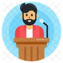 Orator Speech Lecture Icon