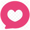 Speech Bubble Heart Icon