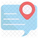 Speech Bubble Navigation Location Icon