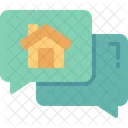 Speech Bubble Home House Icon