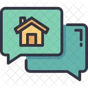 Speech Bubble Home House Icon