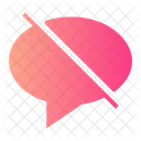 Speech Bubble Chat Bubble Banned Icon