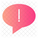 Speech Bubble Exclamation Message Icon