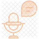 Speech Bubble And Microphone Icon