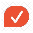Yes Checkmark Speech Balloon Checkmark Icon