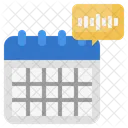 Speech Calendar  Icon