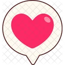 Speech Heart Balloon  Icon