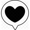 Speech Heart Balloon Love Valentine Icon
