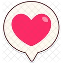 Speech Heart Balloon  Icon
