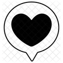Speech Heart Balloon Love Valentine Icon