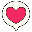 Speech Heart Balloon Love Valentine Icon