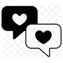 Speech Heart Balloon Two Love Valentine Icon