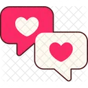 Speech Heart Balloon Two  Icon