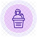 Speech Black Outline Icon Icon