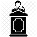Public Speaker Political Leader Speech Icon