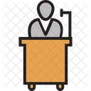 Public Speaker Speech Conference Icon