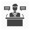 Speech On Air Rostrum Icon