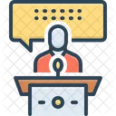 Speech Speaker Tribune Icon