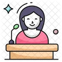 Speech Oration Public Speaker Icon