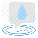 Speech Water Day Water Saving Symbol
