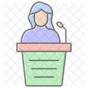 Speech Awesome Lineal Color Icon Icon