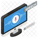 Speech Recognition Speech Authentication Biometric Voice Identification Icon