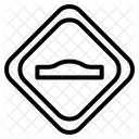 Speed Bump Sign Icon
