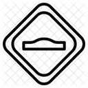 Speed Bump Sign Icon