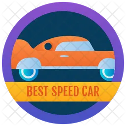 Speed Car Badge  Icon