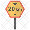 Speed Limit 20 Icon