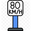 Speed Limit Regulation Road Icon