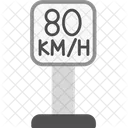 Speed Limit Regulation Road Icon