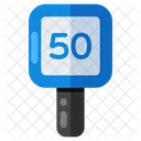 Speed Limit Board Placard Roadboard Icon