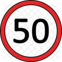 Speed limit fifty  Icon