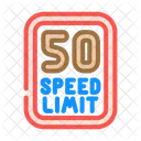 Speed Limit Highway Icon