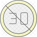 Speed Limit Sign Lineal Color Icon Icon