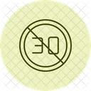 Speed Limit Sign Pentaglow Icon