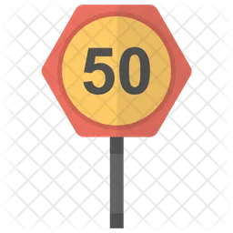 Speed Sign  Icon