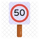 Road Speed Speed Signpost Road Post Icon