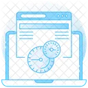 Online Performance Web Dashboard Speed Test Icon