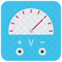 Electricity Speedometer Gauge Meter Icon