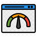 Speedometer Bandwitch Measure Icon