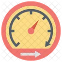 Internet Speed Meter Speedometer Gauge Icon